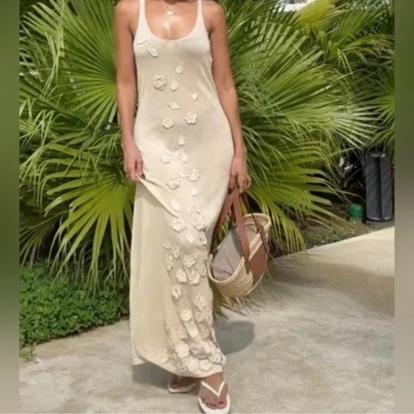 NWT Caroline Constas crochet maxi Tank dress sizes S OR M available GORGEOUS - Picture 2 of 12